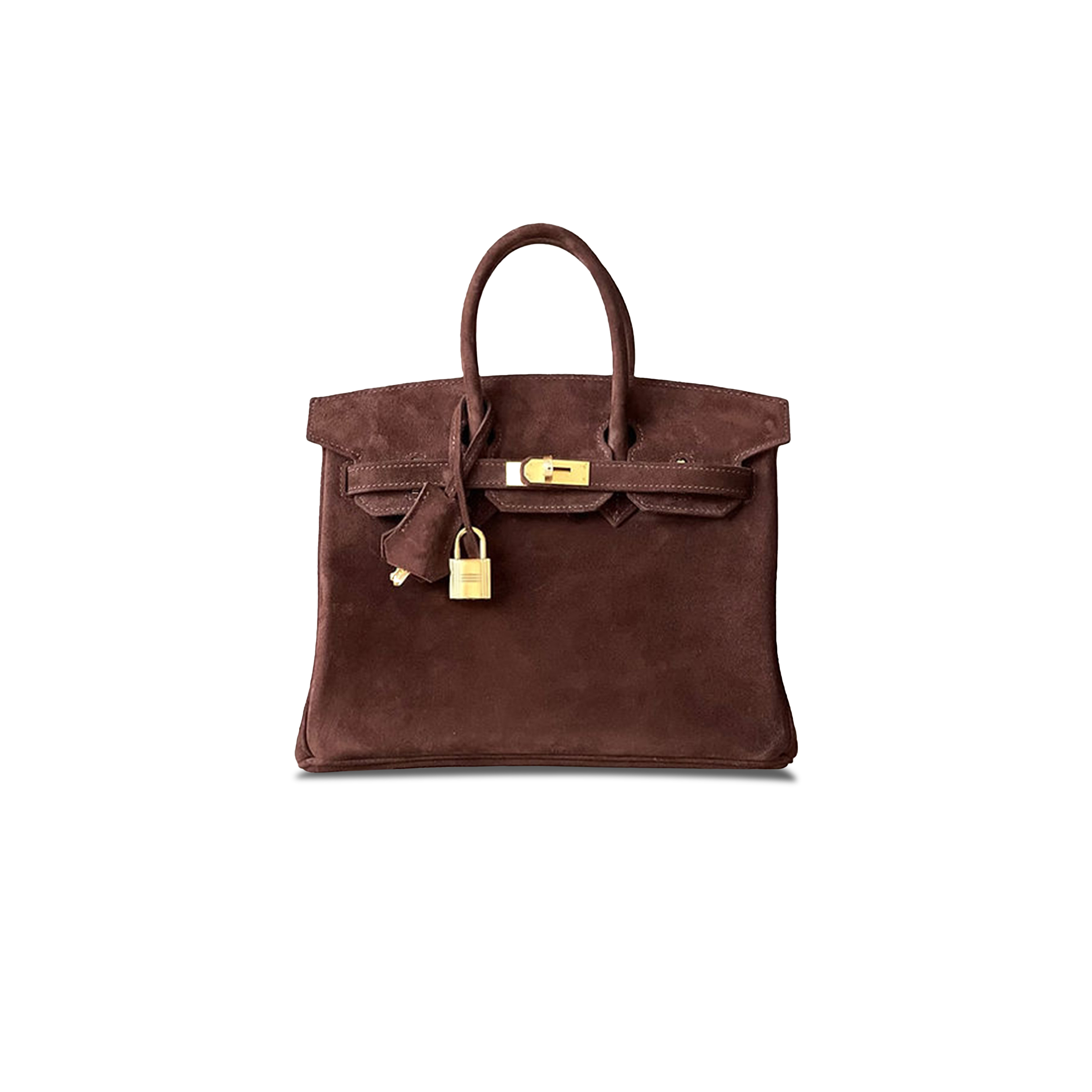 HERMES BIRKIN 30 SELLIER SUEDE GOLD BUCKLE 8489188391 (30*22*16cm)